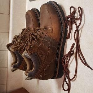 Skechers Relaxed Fit Leather Work Boots